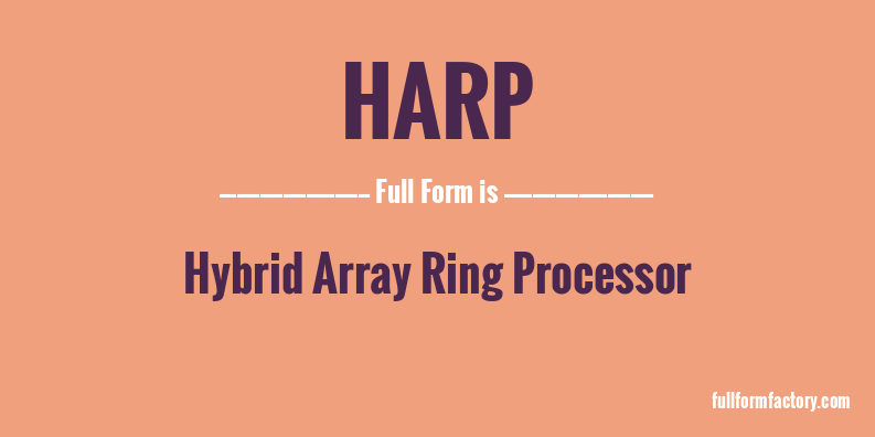harp-full-form