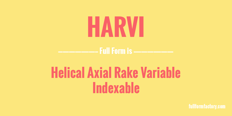 harvi-full-form