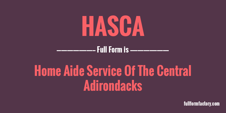 hasca-full-form