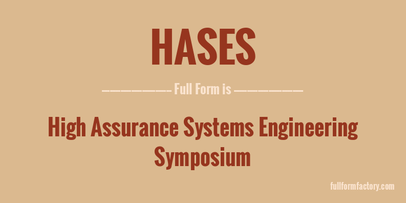 hases-full-form