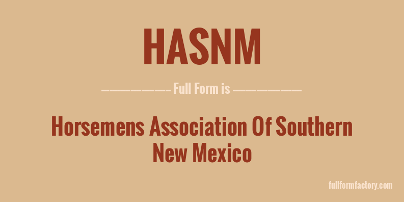 hasnm-full-form