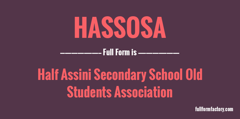 hassosa-full-form