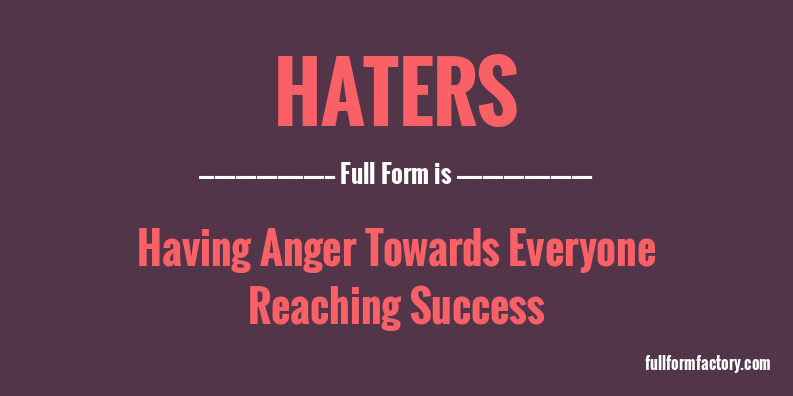 haters-full-form