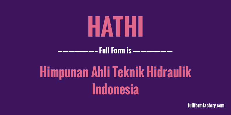 hathi-full-form