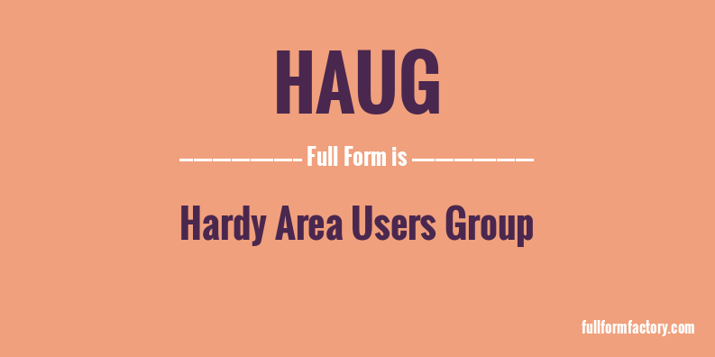 haug-full-form