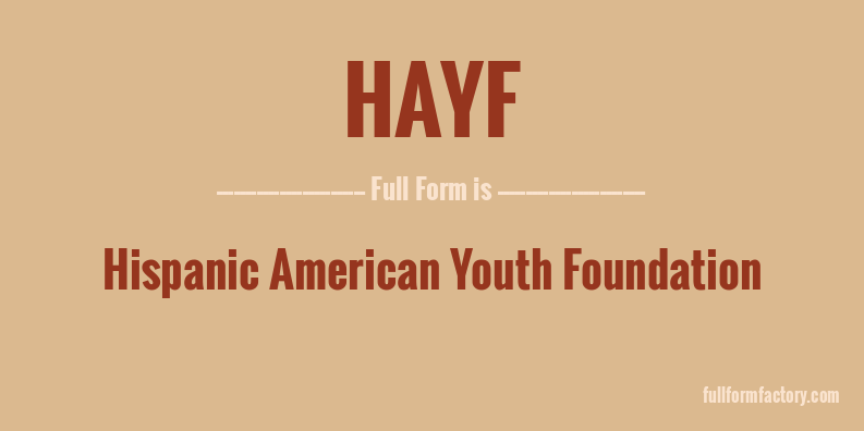 hayf-full-form