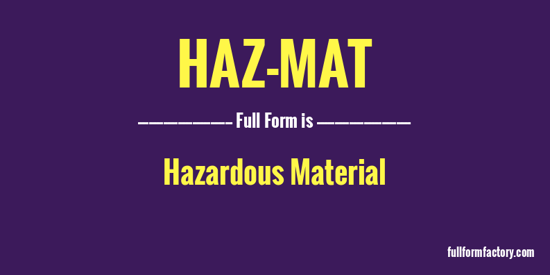 haz-mat-full-form