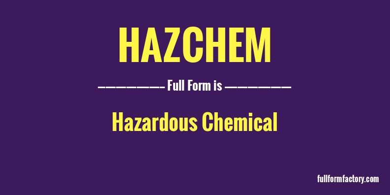 hazchem-full-form
