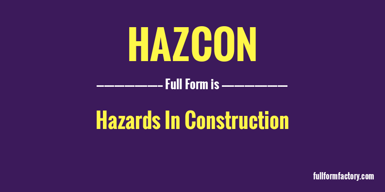 hazcon-full-form