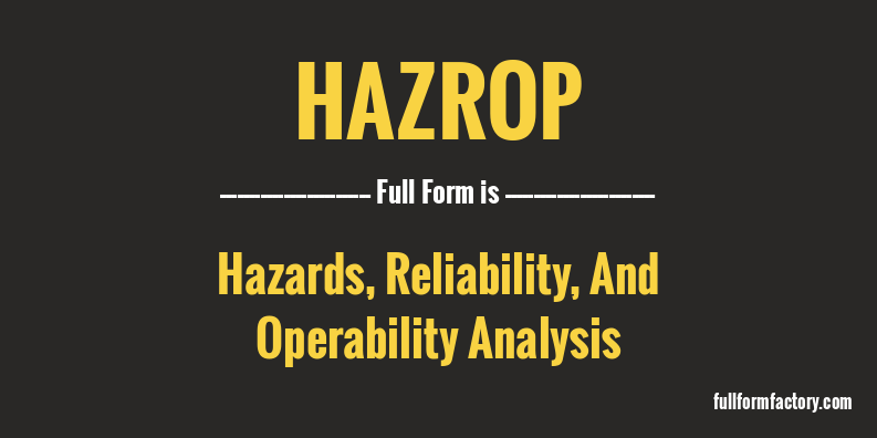 hazrop-full-form