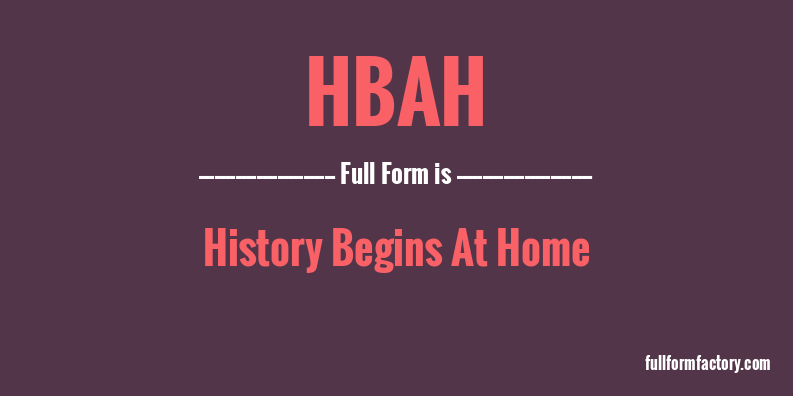 hbah-full-form