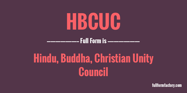 hbcuc-full-form