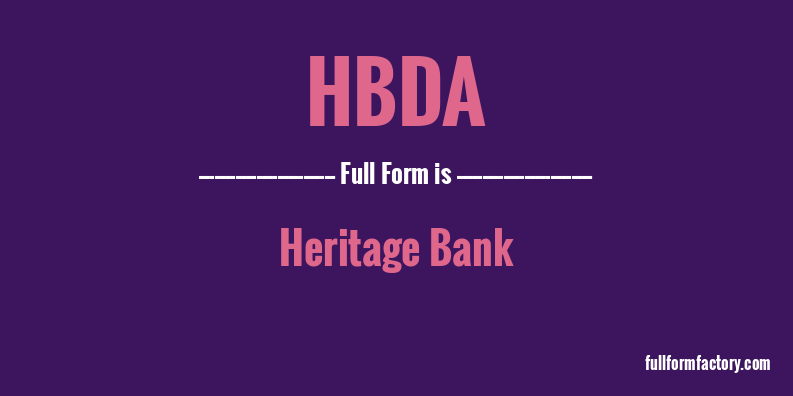hbda-full-form