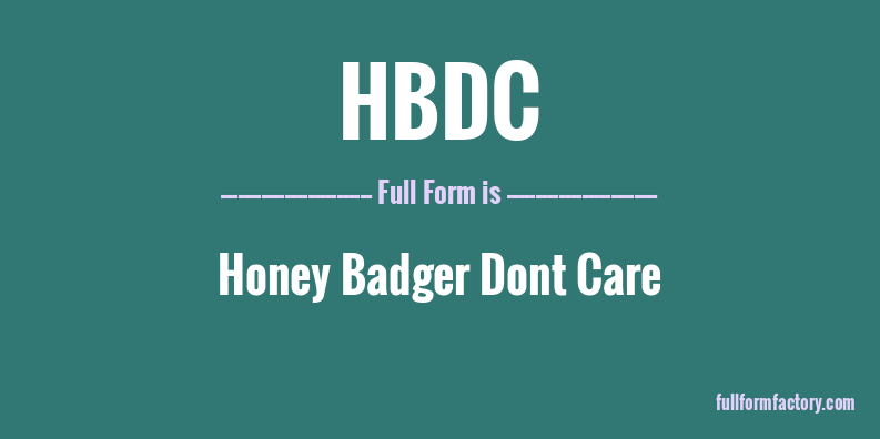 hbdc-full-form