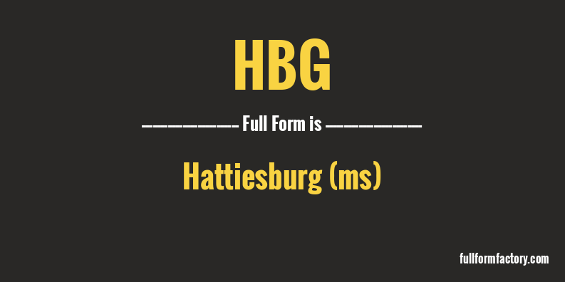 hbg-full-form