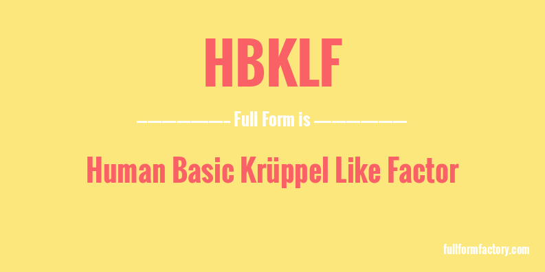 hbklf-full-form