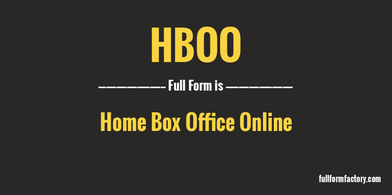 hboo-full-form