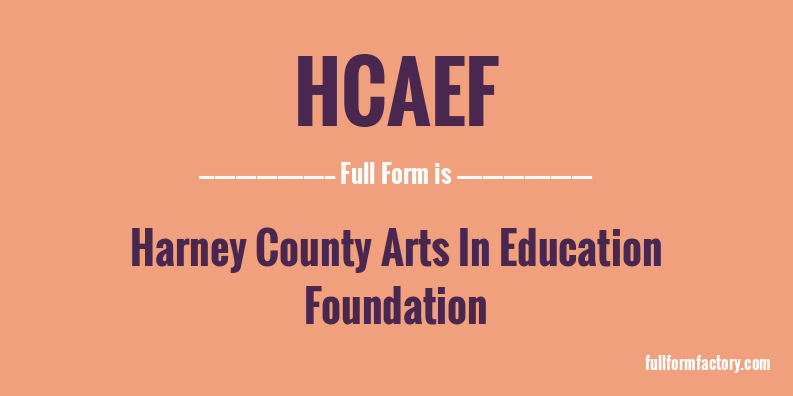 hcaef-full-form
