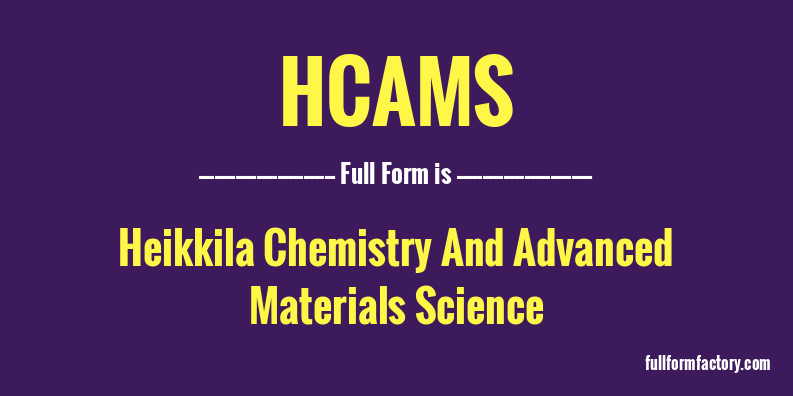 hcams-full-form