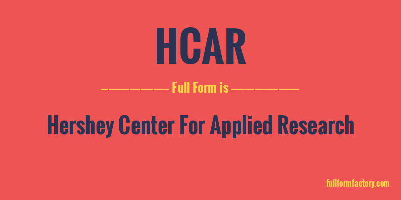 hcar-full-form