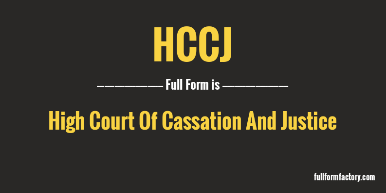 hccj-full-form