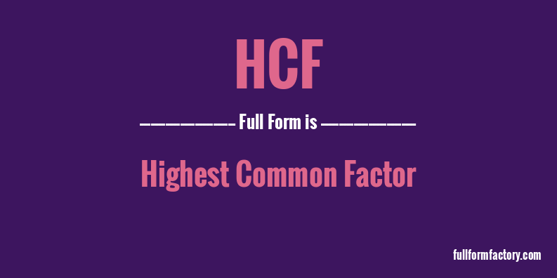 hcf-full-form