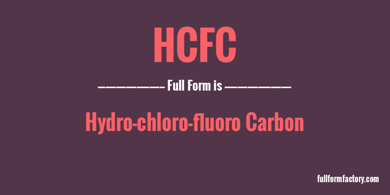 hcfc-full-form