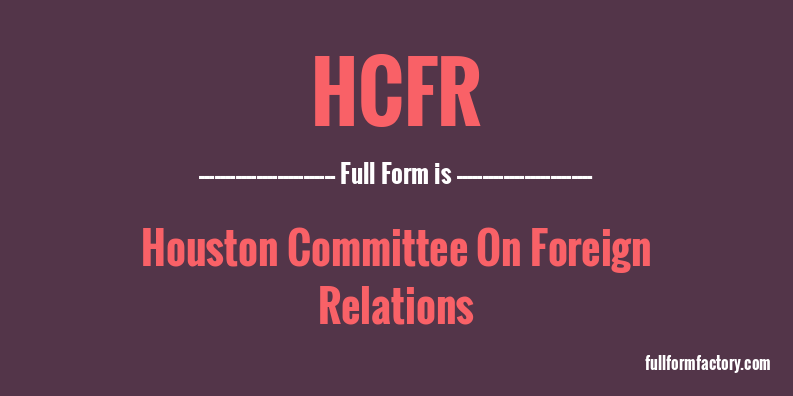 hcfr-full-form