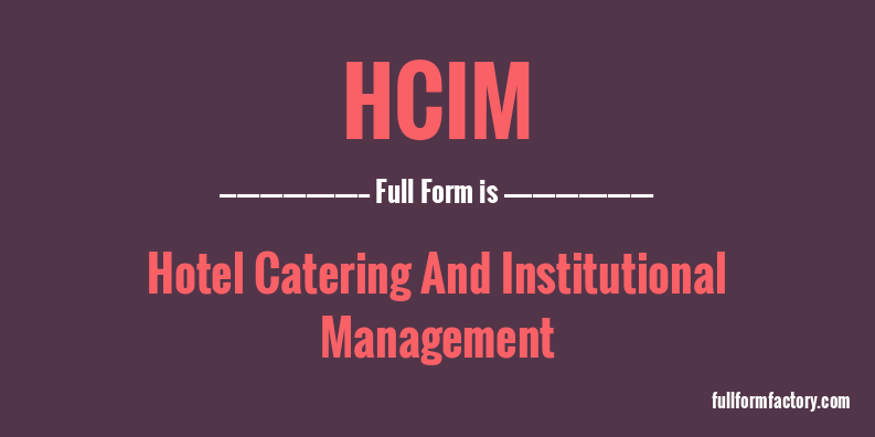 hcim-full-form