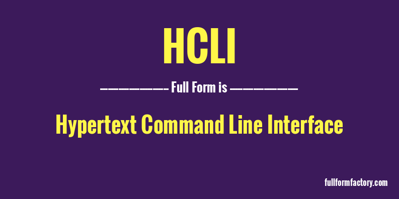 hcli-full-form