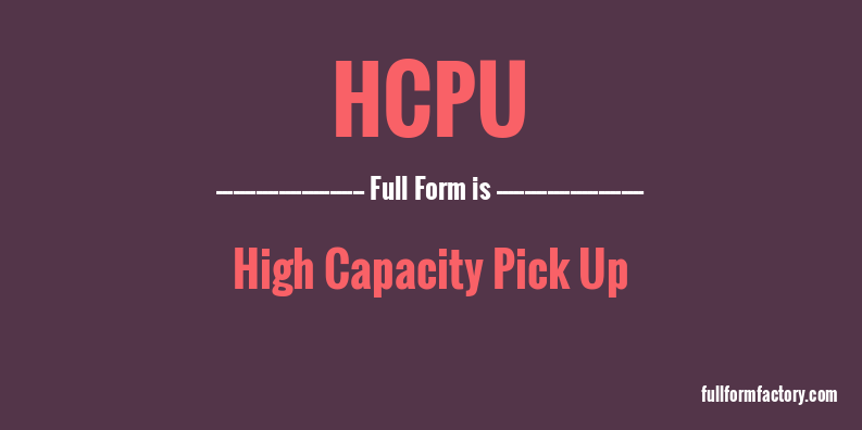 hcpu-full-form