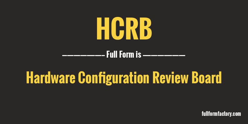 hcrb-full-form