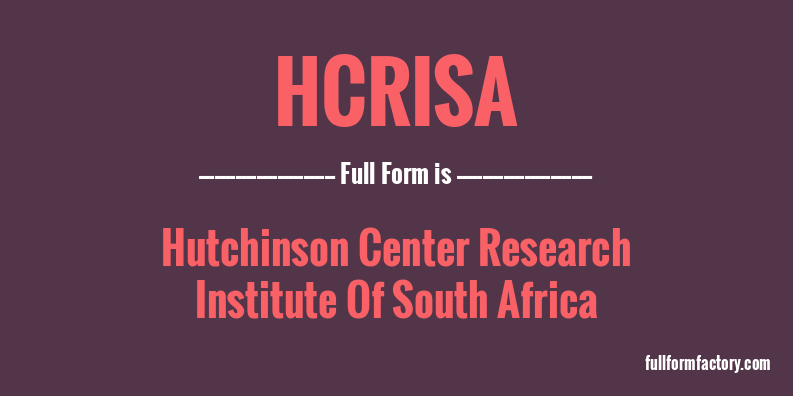 hcrisa-full-form