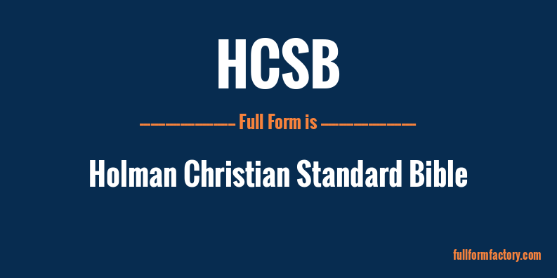 hcsb-full-form