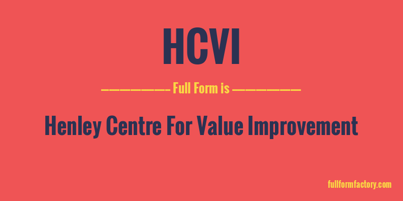 hcvi-full-form