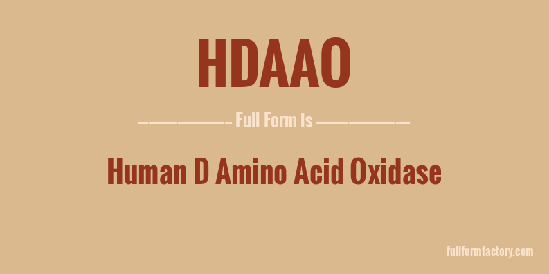 hdaao-full-form