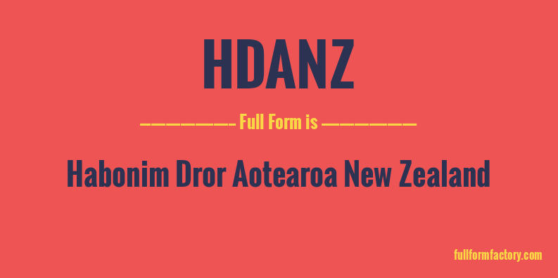 hdanz-full-form