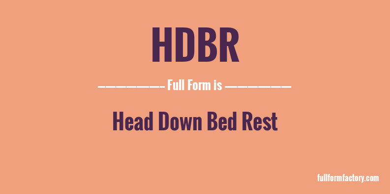 hdbr-full-form