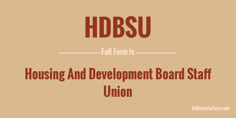 hdbsu-full-form