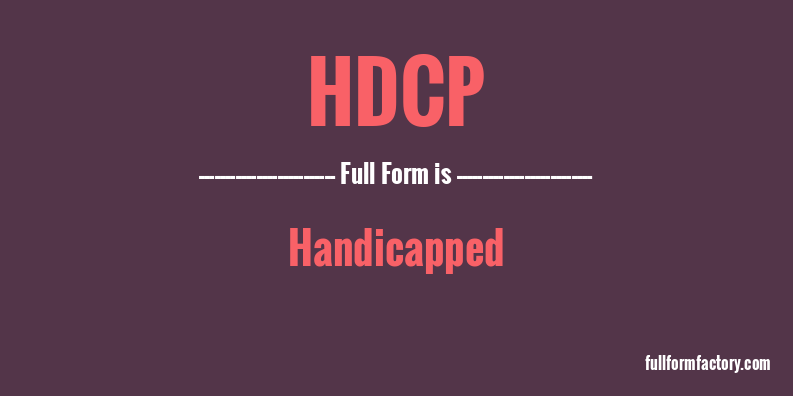 hdcp-full-form