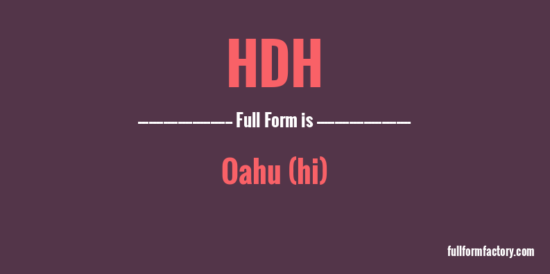 hdh-full-form