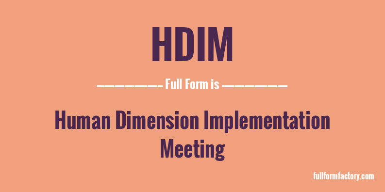 hdim-full-form