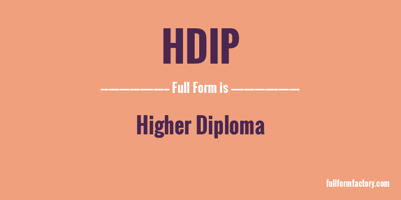 hdip-full-form