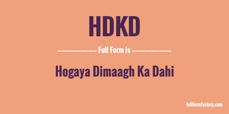 hdkd-full-form