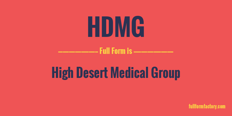 hdmg-full-form