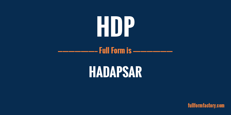 hdp-full-form