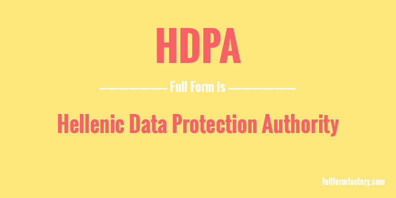 hdpa-full-form