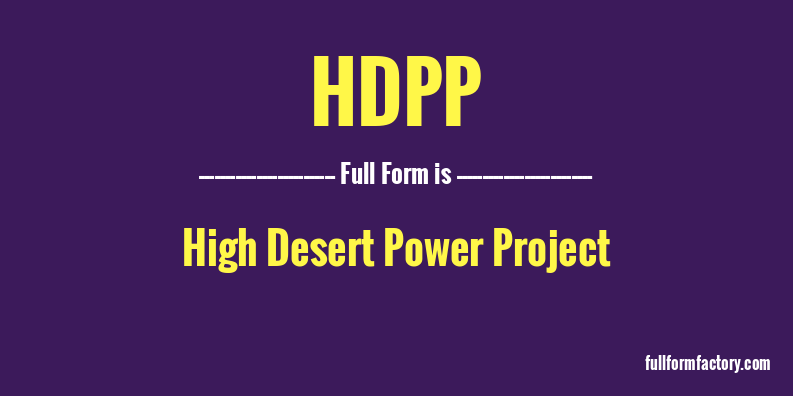 hdpp-full-form