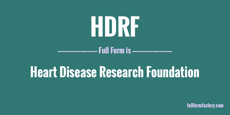 hdrf-full-form