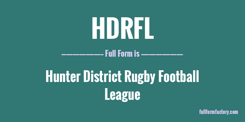 hdrfl-full-form